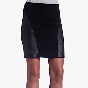 BCBGeneration Black Mesh Stretchy Mini Skirt w/ Back Zipper
